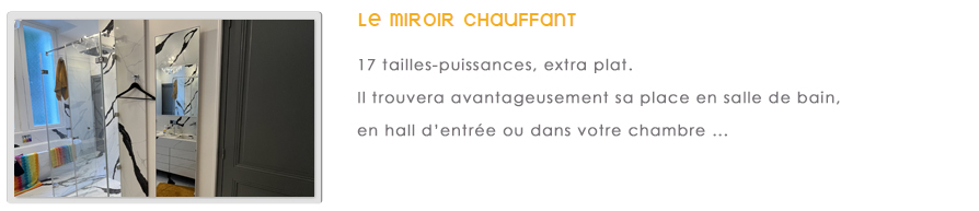 Miroir chauffant Heat4all iconic