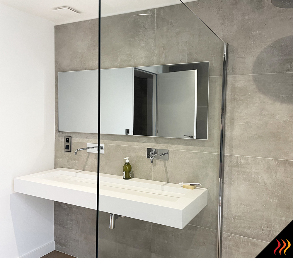 miroir chauffant 730W heat4all pour chauffer 17 m2 