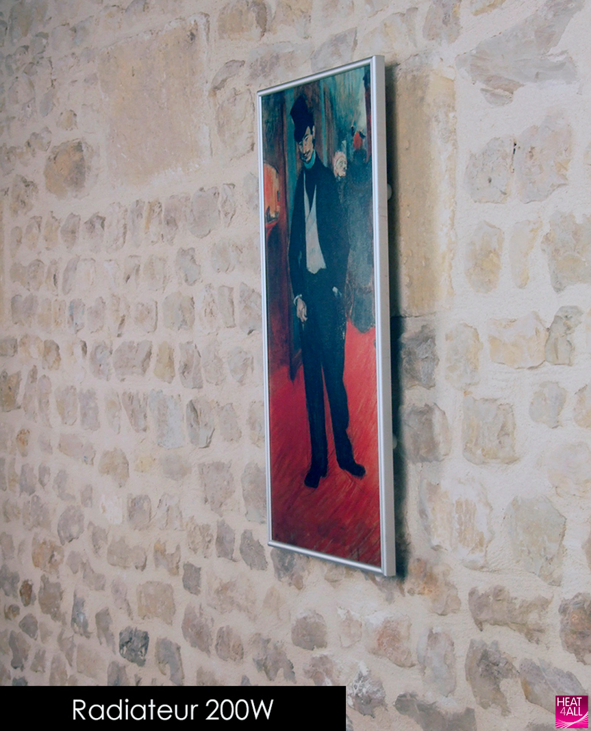 radiateur tableau 350w heat4all iconic