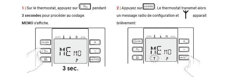 gestion température radiateur infrarouge