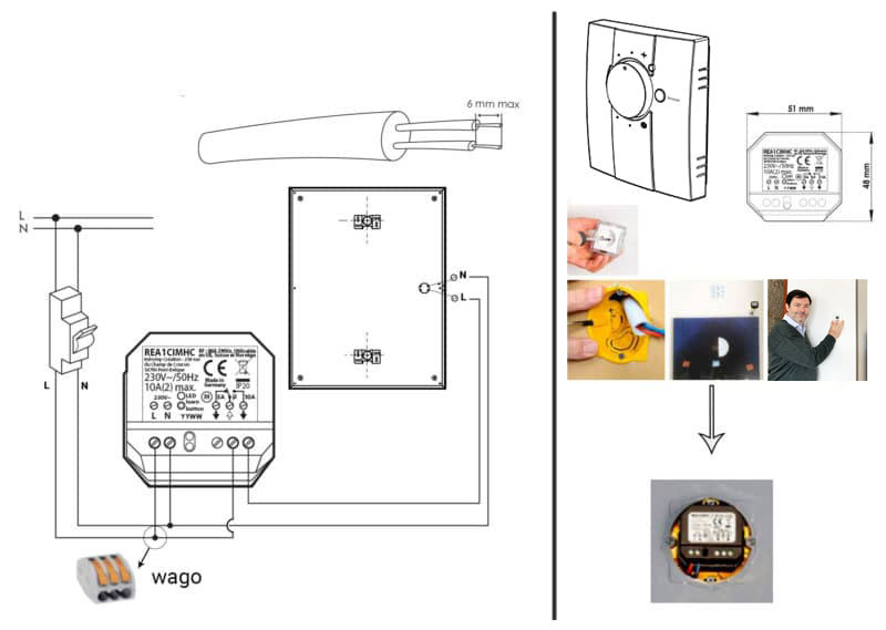 installation pack de pilotage pour radiateur infrarouge